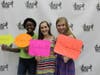 Katelyn O'Connor, right, with (L) We Cancerve Founder Grace Callwood and (center) Elizabeth Wesdock 