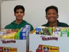 Board Member Mario Nandalal (right) and friend Rohan Sharma, both 8th grade students at Harford Day School, helped deliver food collected by Fountain Green Elementary School to the We Cancerve collection sites.