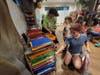 At the Ronald McDonald House in Baltimore, patients and their siblings shop for schools supplies from We Cancerve's Back-to-School Buggy