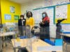Dr. LeAnna Majors (Founding School Leader / Principal) in a KIPP Compton 3rd grade classroom with City of Compton Mayor Emma Sharif and Councilwoman Lillie P. Darden.