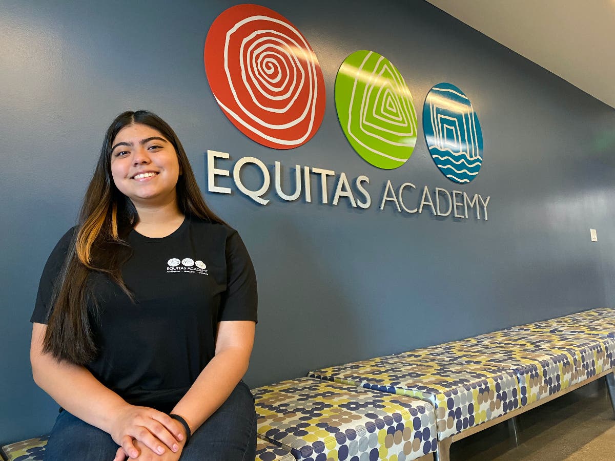 Equitas alumni, Catherine Gonzalez, is a mentee in the Mentor Volunteer Program (MVP) supported by the Pico Union Project.
