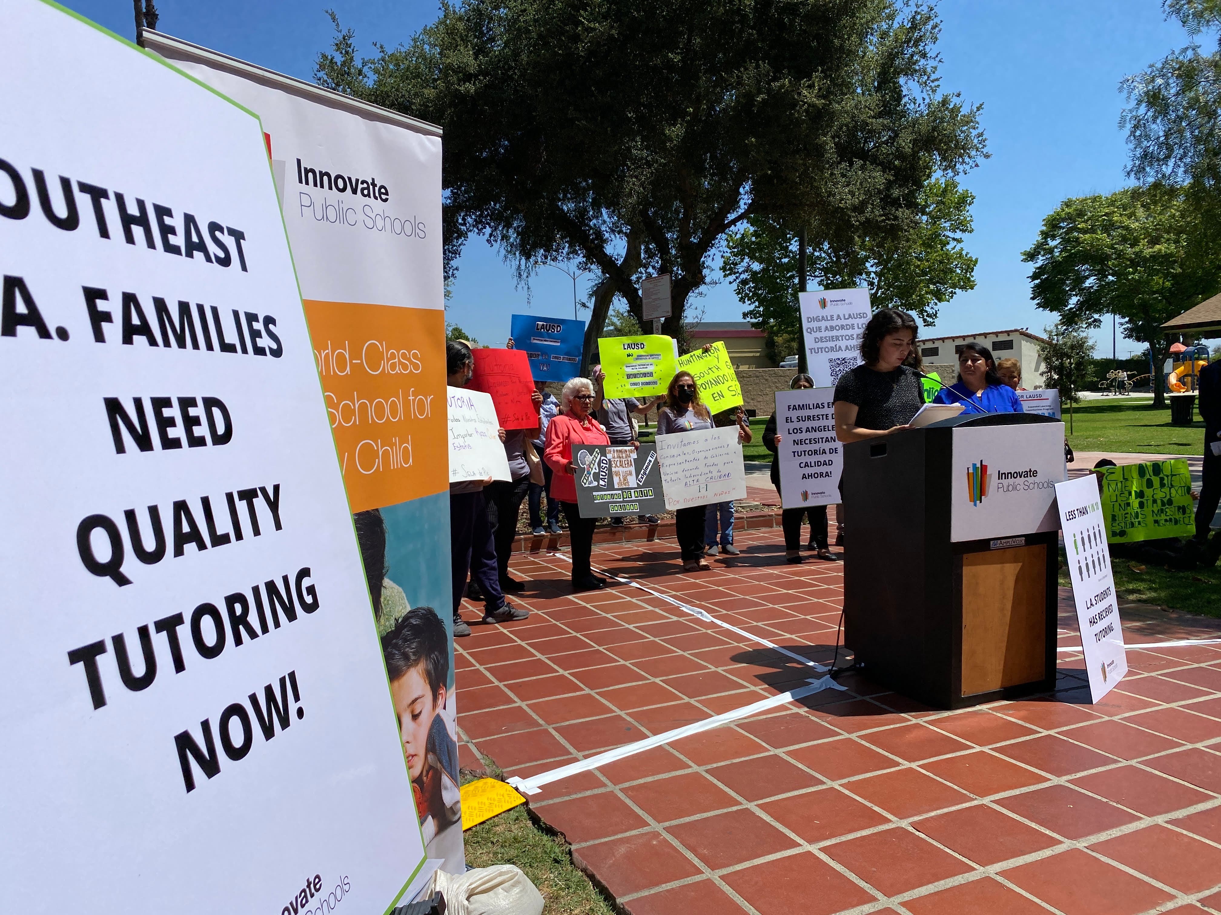 Southeast Los Angeles press event at Huntington Park City Hall.