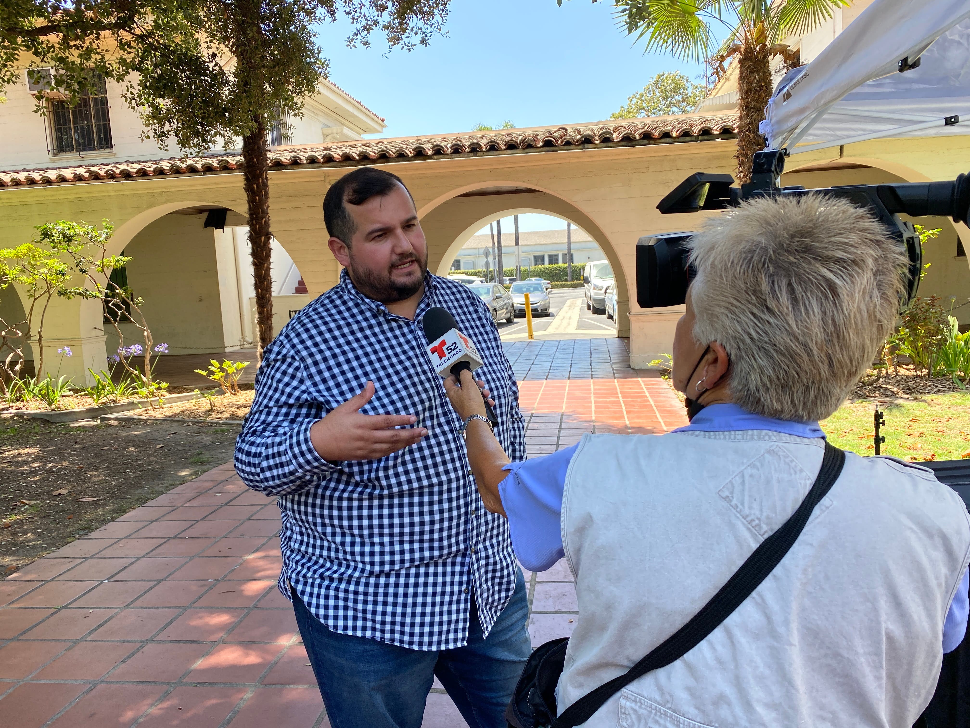 Southeast Los Angeles press event at Huntington Park City Hall.