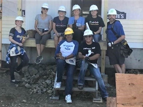 From left to right: Jennie Sittinger, Allison Jolly, Ann Mary Garris, Carrie Sousa, Dr. Myra Chaudary, Roxanne DeBritto, Elizabeth Jimenez