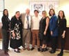 L-R: Leldamy Correa (Comm.'s Chief of Staff) Alex Smith Michaels (Founder & COO) Commissioner Riley, Grade 12 Milestones student, Kirsten Esposito Balboni (Principal) Nina Marchese (Dir. of Approved Special Education Schools, DESE) Kim Rockers (CEO)