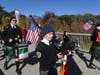The Ancient Order of Hibernians leads walkers onto the Walkway.