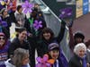 Walkers circle Boulder Stadium during the Rockland Walk to End Alzheimer's on Oct. 20.