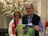 Barry and Marta Kolevzon of Irvington took part in the art activity at the retreat.