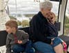 Lois Cuda, center, with grandchildren Graham, left, and Avery.