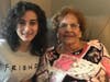 Grace Malone with grandmother Marian Descharnais