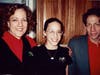 Amanda Hinski, center, with her parents, Christine and Peter Hinski