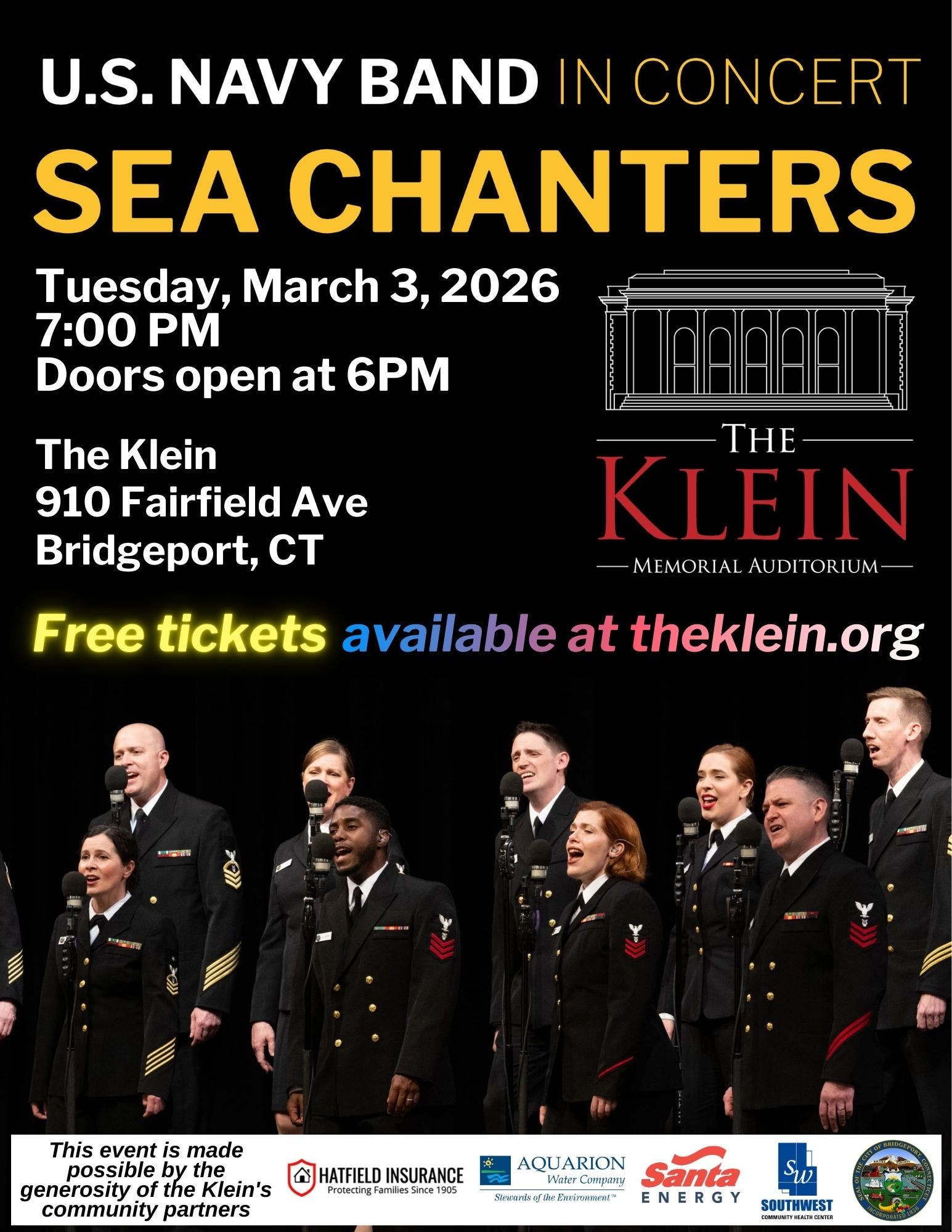 Free Concert! U.S. Navy Band Sea Chanters