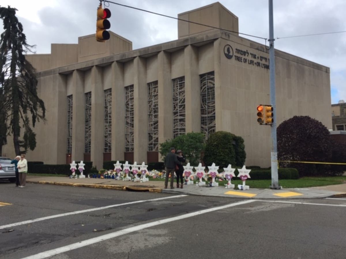 Tree of Life synagogue shortly after the slayings.