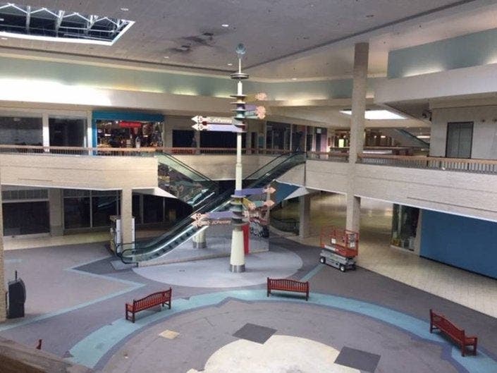 File photo of Century III Mall's deserted interior.