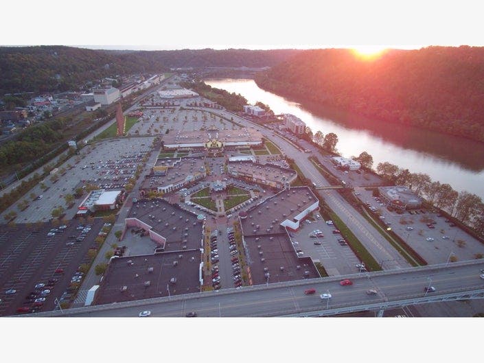 An aerial view of The Waterfront.
