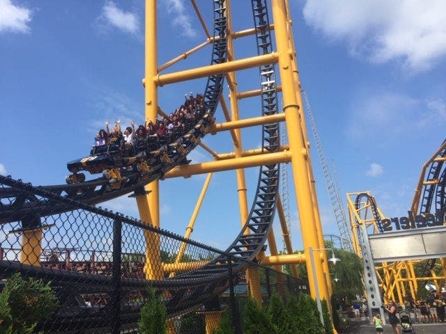 Kennywood's Steel Curtain coaster.