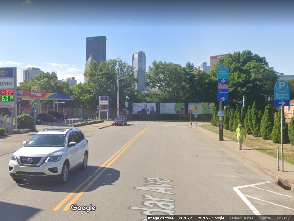 Cedar Avenue in Pittsburgh's North Side, the site of Saturday night's deadly shooting (file photo).