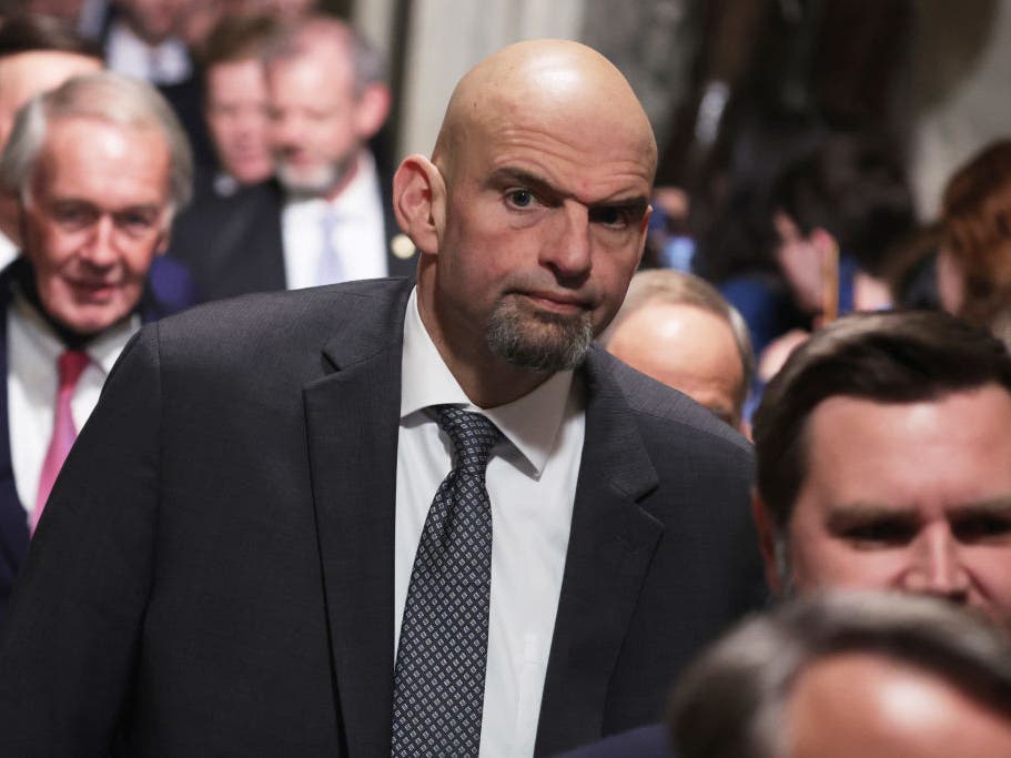 John Fetterman at President Joe Biden's State of the Union address on Tuesday.