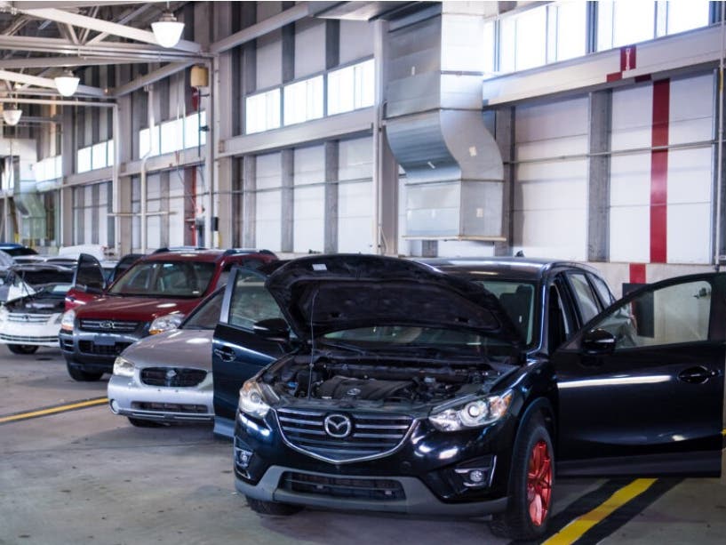 Some of the vehicles that will be auctioned by Pittsburgh International Airport.
