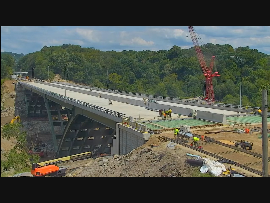 The new Commercial Street Bridge on Wednesday.