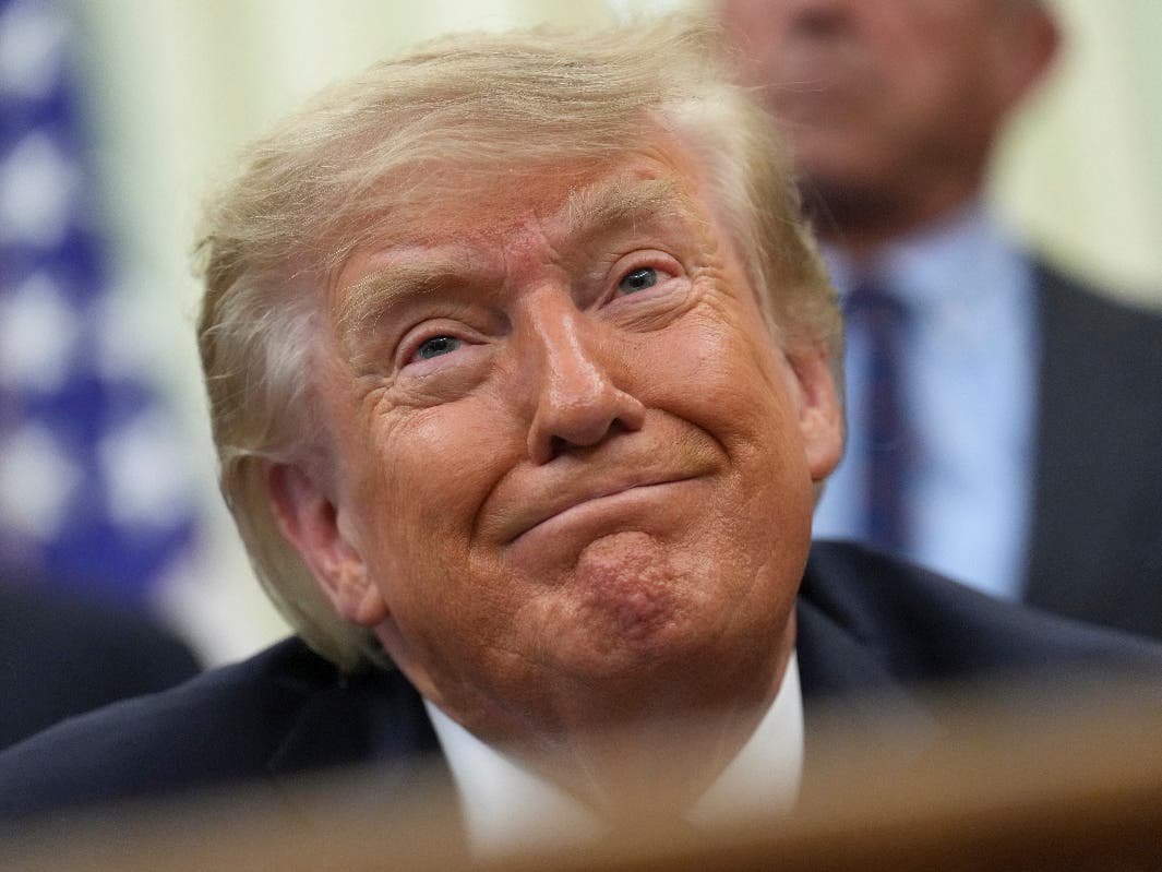 President Donald Trump smiles during an event about drug prices, in the Oval Office of the White House, Monday, Aug. 31, 2026.