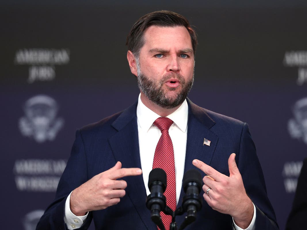 Vice President JD Vance speaks during a news conference on the Fraud Task Force inside the Eisenhower Executive Office Building on the White House campus, Thursday, Oct. 8, 2026, in Washington. (AP Photo/Tom Brenner)