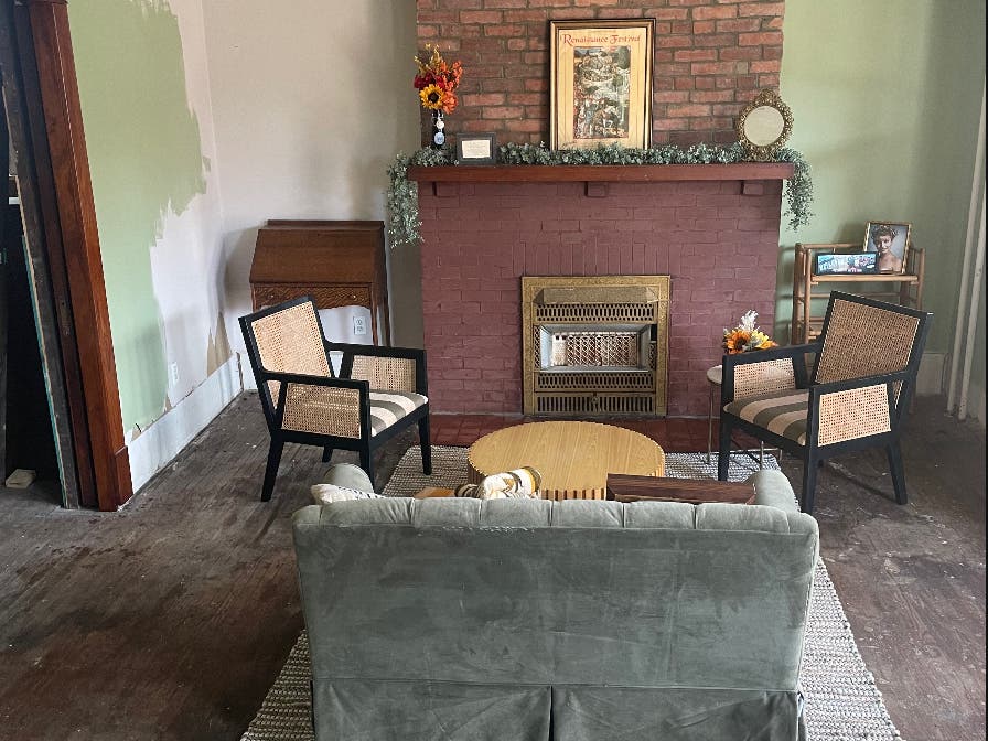 The in-progress renovation of Justin Greenawalt's house at 97 North Euclid Avenue in Bellevue.