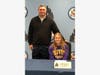 Katie Knutte and Coach Rick Prangen.