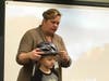 Hallinan discussed how to prepare bikes for riding, and proper clothing and safety gear to wear.