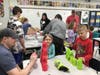 Families got to participate in sessions like "Zumba," Pacer Challenge, Rock Wall Climbing and more.