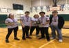 At the Des Plaines Valley Conference competition, the eighth grade team took first place in the group competition.