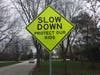 The Village of Homer Glen has installed traffic calming signage at several locations throughout the community. 