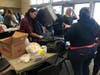 All of the volunteers gathered at the Lemont Township Community Center Nov. 10 to sort, dry and organize thousands and thousands of bottle caps.​