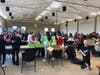 All of the volunteers gathered at the Lemont Township Community Center Nov. 10 to sort, dry and organize thousands and thousands of bottle caps.​