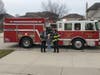 Not only did neighbors get involved to celebrate Brooke's birthday, but the New Lenox police and fire departments showed their support as well.