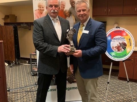 Glasgow was recipient of the award for contributions to the community spanning nearly three decades.