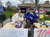 The Lemont couple celebrated their wedding anniversary a little differently this year, as family held a drive-by parade with some help from the community.