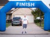 Ganzer recruited his friends and family members to each run a mile of the marathon with him around Lemont earlier this month.