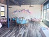 The business offers indoor and outdoor space, and it is newly remodeled with all new lighting as well.