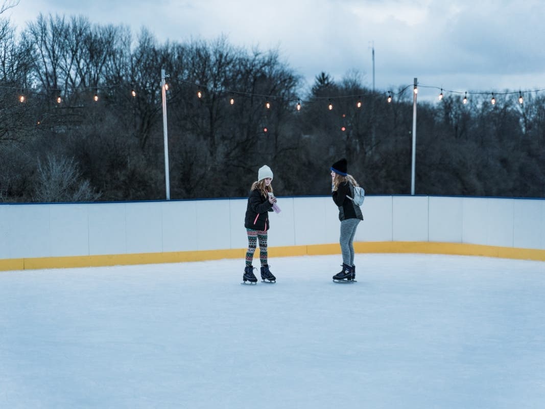 It is $10 per person for a 40-minute skate,​ and there is a 20-person maximum per session.