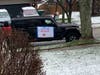 To celebrate his new kidney, the Midwest region of Home Depot, where Sadler works, organized a large car parade past Sadler's home.