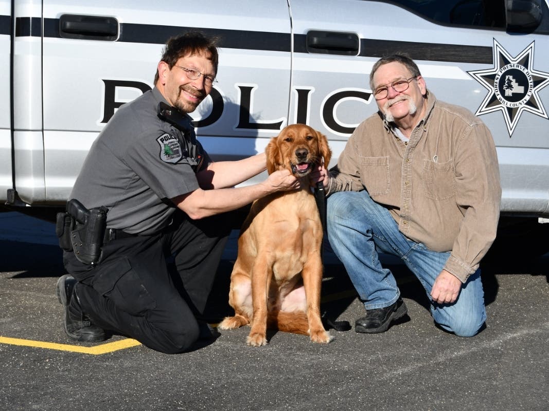 Monee firefighters arrived a short time later to rescue the dog, and Rocco was pulled from the lake, cold but alive, around an hour after he plunged through the ice, the preserve said.

