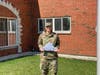 Firefighter paramedic Danielle Fary left earlier this month on deployment as part of the U.S. Air Force Reserve.
