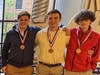 Seniors Nick Buczyna, Robert DiDomenico and Logan Staubus teamed for third place in Engineering Design.
