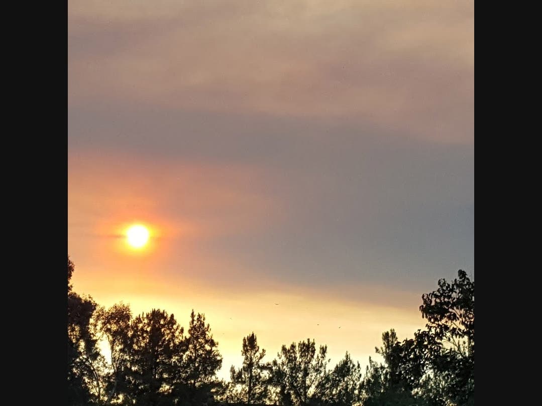 The weather service advised that those with a chronic respiratory issue limit prolonged outdoor activity.
