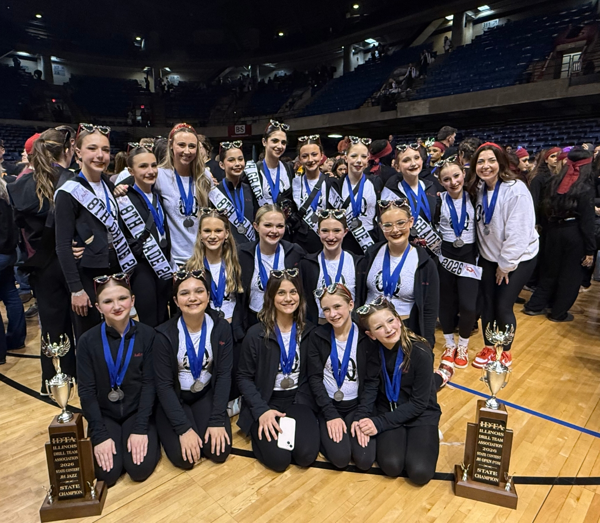 "During the 2025–2026 season, the team went undefeated, earning first place at every regional competition they attended and achieving the highest Jazz score in the entire state of Illinois," Grochowski said.

