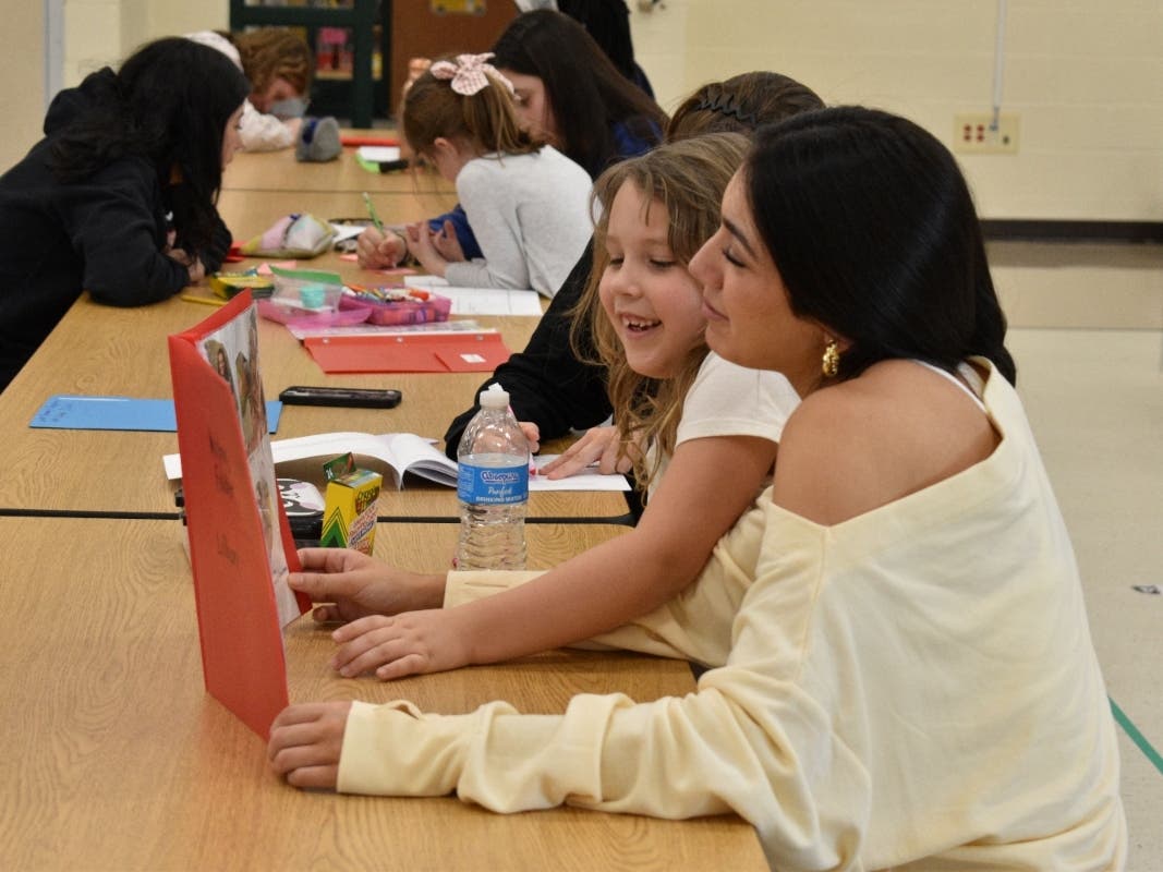 The project connected high school seniors and kindergarteners.