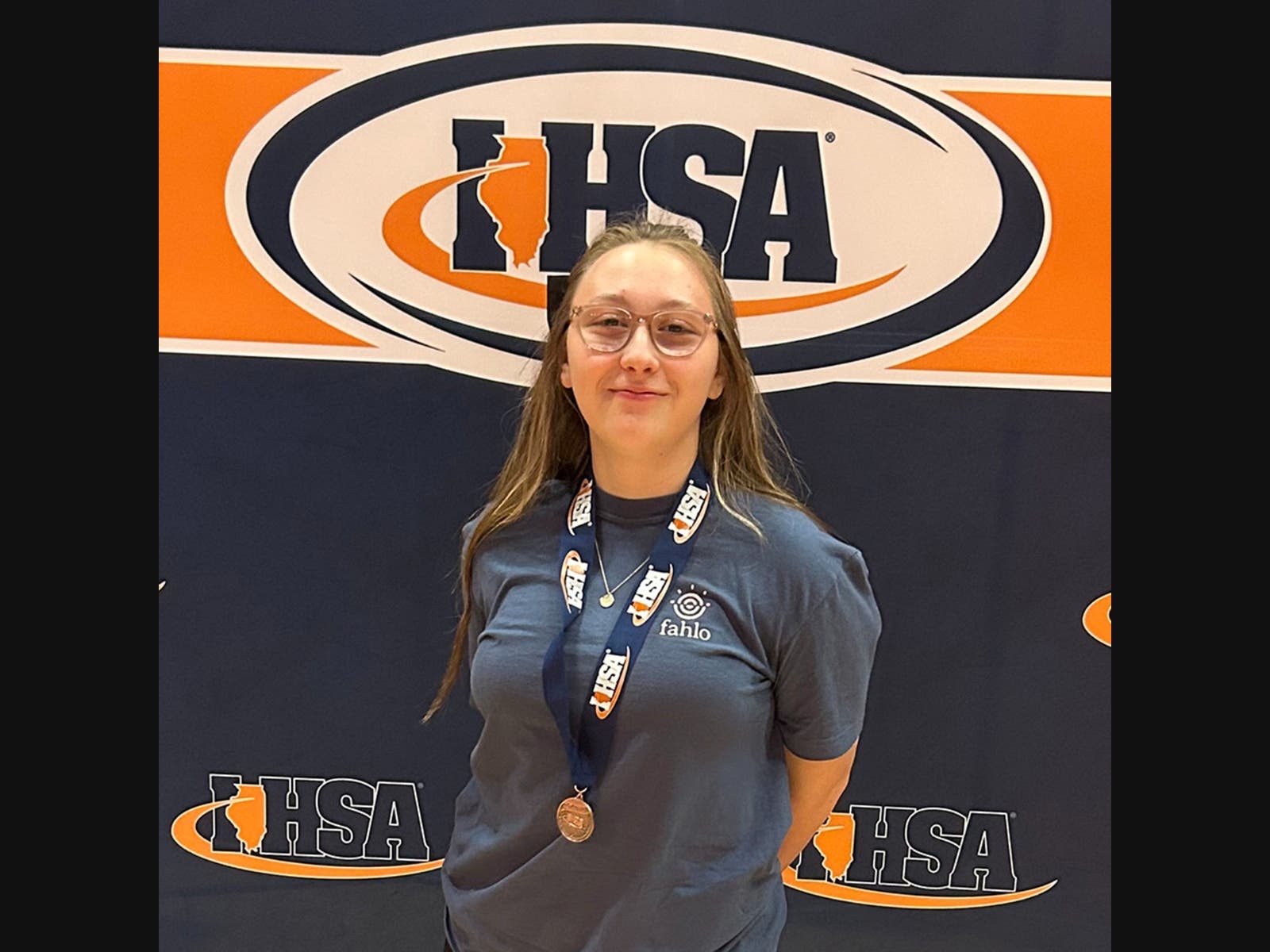 Junior Emily Bawiec earned a state medal by placing sixth in the Editorial Cartooning category, the school said.