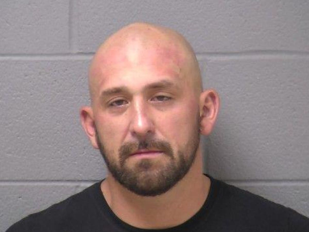 Christopher Conway, 35, is facing charges of aggravated battery in a public place and domestic battery.