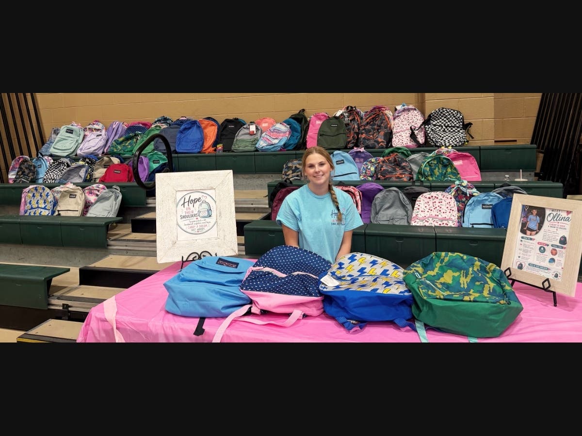 In less than a month, Ollina said the community collected 273 backpacks and more than 3,500 donated school items.